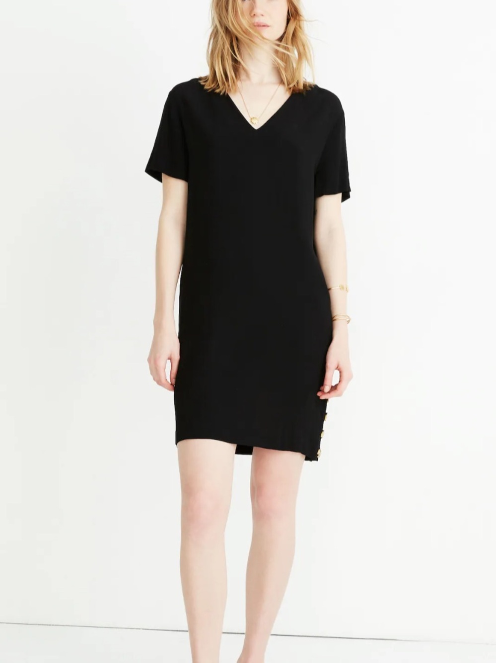 Madewell Side-Button Easy Dress
